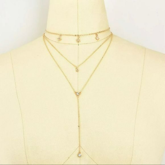 Boho‎ Wild Crystal Rhinestone Chokers Adjustable Party Necklace - Picture 5 of 8